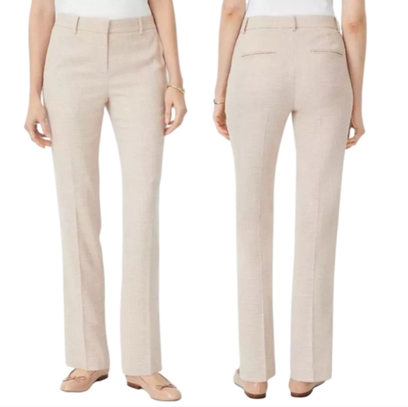 Ann Taylor Pants - Ann Taylor Sophia Curvy Fit Crosshatch Trouser